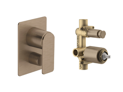 Compact angle valve